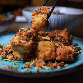 17. Crispy Garlic Butter Tofu