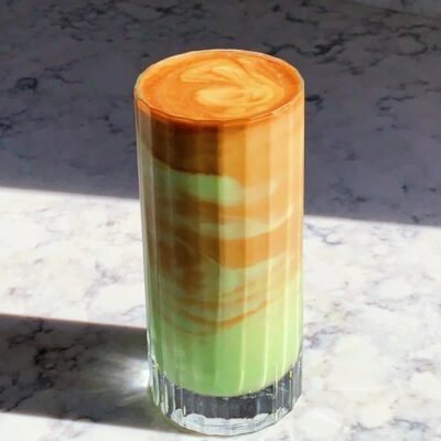 Avocado Smoothie with Coffee Foam
